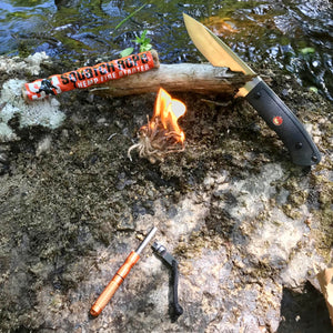 Squatch Rope Hemp Fire Starter | Wind Proof, Water Proof, Eco-Friendly Fire Starter Rope