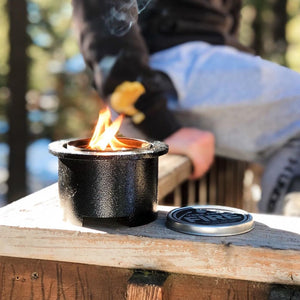 Tree Free Fire Polished Metal Tabletop Campfire Kit